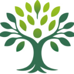 Midlife Wellbeing Counselling & Coaching logo - an ambiguous image that reads both as a tree an a person with arms outstretched surrounded by leaves